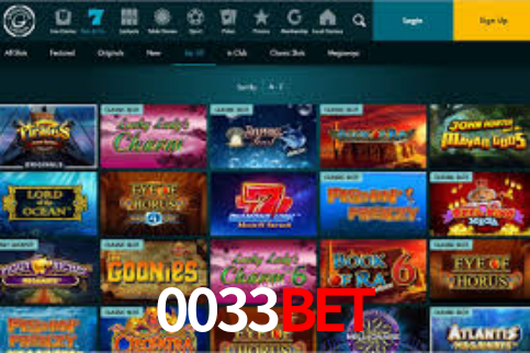 Interface do App 0033bet